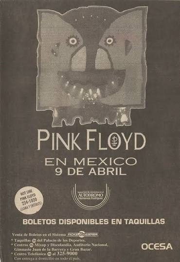 Fotografía del escenario circular durante el concierto de Pink Floyd México 1994 en el Autódromo Hermanos Rodríguez.