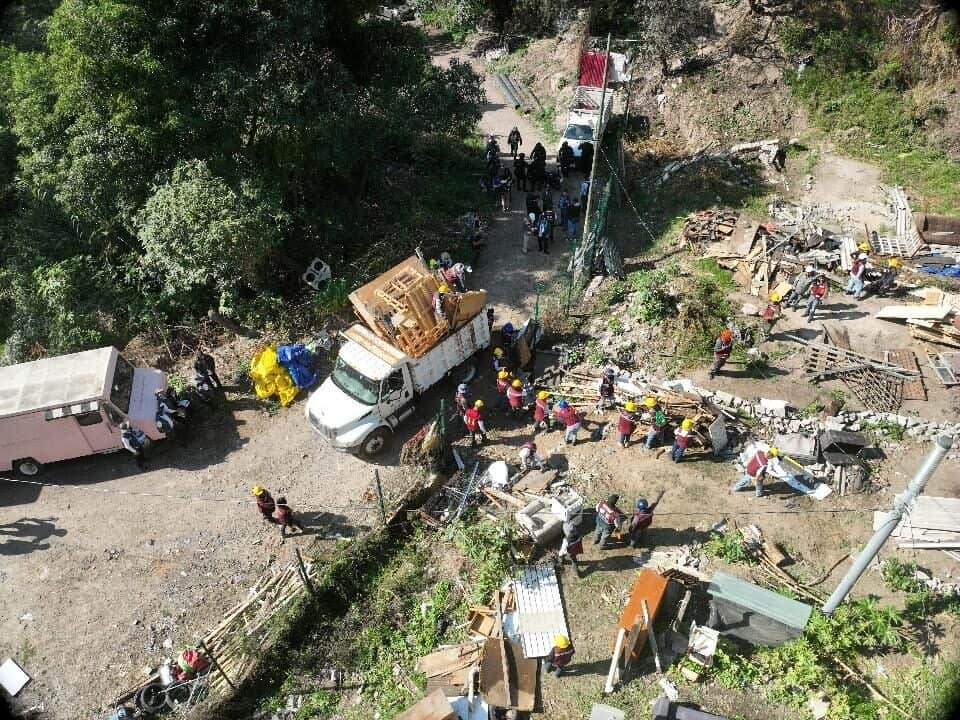 Impactante operativo en Bosque de Chapultepec 4ª Sección para recuperación de valor ambiental y reforestación.