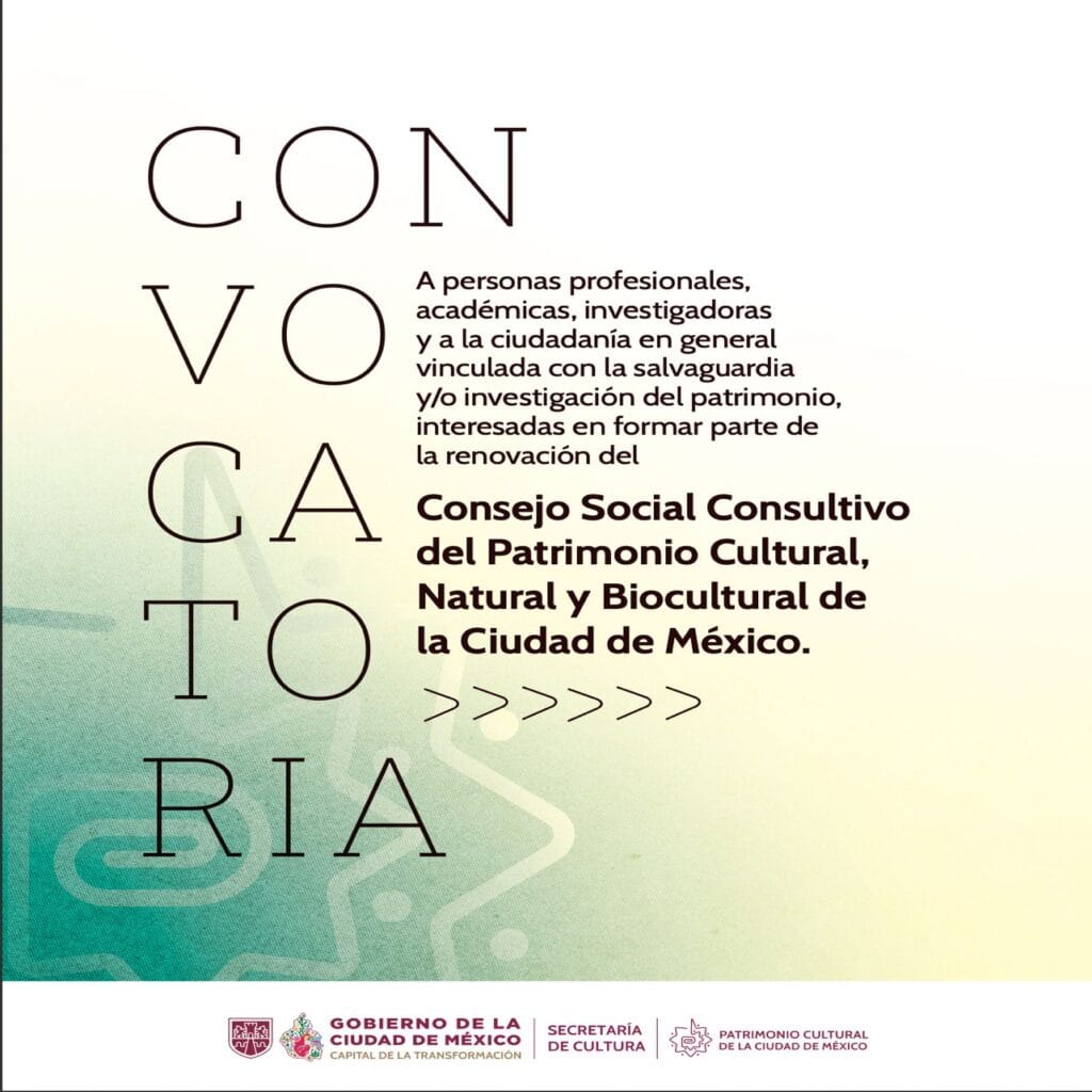 Sesión del Consejo Social del Patrimonio Cultural con enfoque Urgente para la ciudadanía en CDMX.