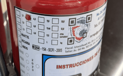 Mantenimiento de extintores en CDMX certificado NOM-154.