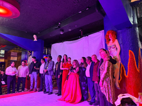 La Señora del Infierno: alfombra roja en Cabaret Barba Azul CDMX